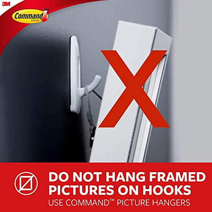 Command™ 15 lb X-Large Hooks 17011-2ES, Damage-Free Heavyweight Hanging