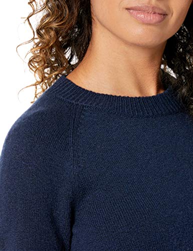 Amazon Essentials Women's Classic-Fit Soft Touch Long-Sleeve Crewneck Sweater, Navy, Medium