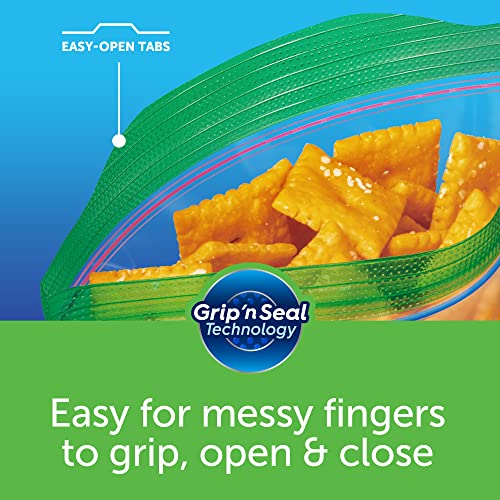 Ziploc Snack Bags for On the Go Freshness, Grip 'n Seal Technology for Easier Grip, Open, and Close, 280 Count