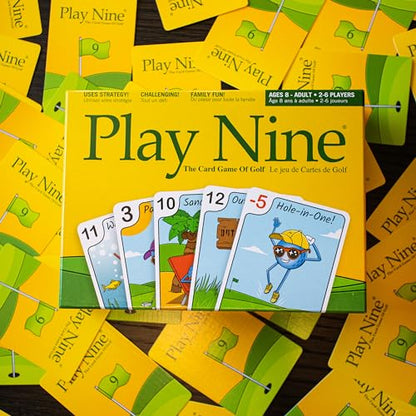 PLAY NINE - The Card Game for Families,Best Strategy Game For Couples, Fun Game Night Kids, Teens and Adults, The Perfect Golf Gift