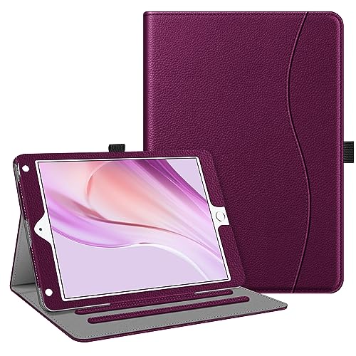 Fintie iPad 9.7 2018 2017 / iPad Air 2 / iPad Air Case - [Corner Protection] Multi-Angle Viewing Folio Cover w/Pocket, Auto Wake/Sleep for Apple iPad 6th / 5th Gen, iPad Air 1/2, Purple