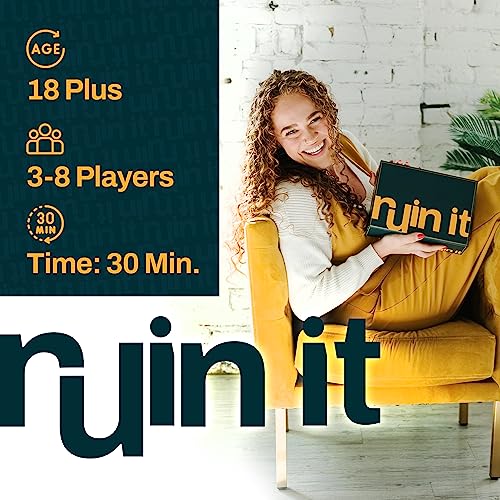 Ruin It - Adult Party Games- Party Games for Adults - Party Games- Fun Board Game for Adults - Game Night Games - Ages 17 and Up (3 - 8 Players)