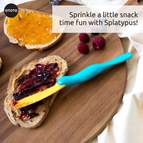 OTOTO Splatypus Jar Spatula - Unique Kitchen Gadgets - BPA-free & 100% Food Safe - Crepe Spreader, Kitchen Spatula - Fun Cooking Gadgets for Foodies - Jar Spatulas for Scooping and Scraping