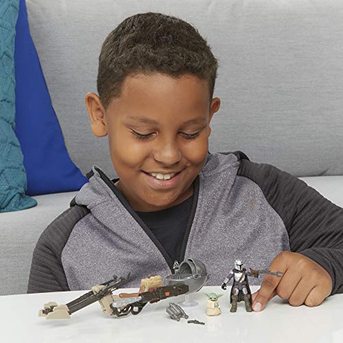 STAR WARS Mission Fleet Expedition Class The Mandalorian The Child Battle for The Bounty 2.5-Inch-Scale Figures and Vehicle, Kids Ages 4 and Up