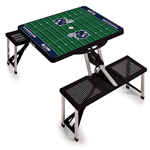 Seattle Seahawks Picnic Table - Black