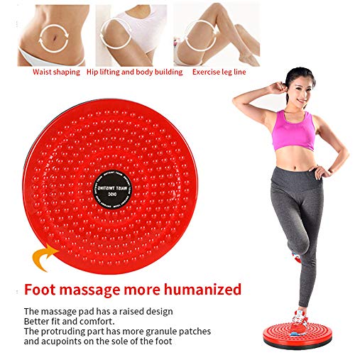 THBII Twisting Waist Disc, Body Shaping Twisting Boards Waist Aerobic Exercise Fitness Slim Machine Rotating Board Female Twister Exercise Sports Equipment (Big Round Beads(Blue))