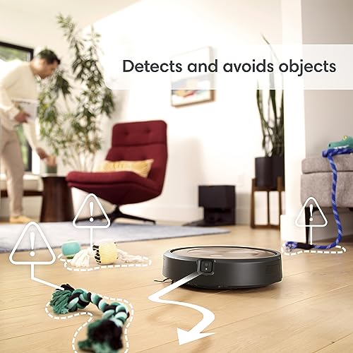 iRobot Roomba j9+ Self-Emptying Robot Vacuum – More Powerful Suction, Identifies and Avoids Obstacles Like pet Waste, Empties Itself for 60 Days, Best for Homes with Pets, Smart Mapping, Alexa