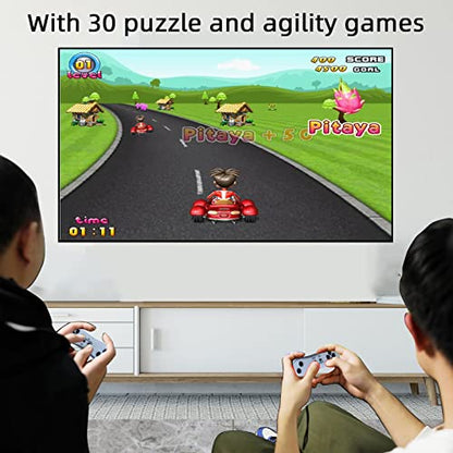 YRPRSODF TV Game Console Built in 883 Games, Retro Video Game Machine with 2.4G Wireless Handheld Gamepad Somatosensory Control, HDMI USB Plug and Play, Kid & Adult Interactive& Puzzle Game,Grey