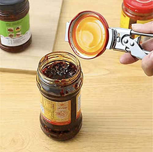 Jar Opener for Weak Hands, Adjustable Stainless Steel Can Opener, Jar Gripper Tight Lid Opener, Kitchen Gadgets, Easy Jar Opener for the Elderly and Children (1)