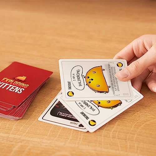 Exploding Kittens Card Game - Original Edition, Fun Family Games for Adults Teens & Kids - Fun Card Games - 15 Min, Ages 7+, 2-5 Players