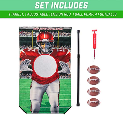 GoSports Football & Baseball Toss Games Available in Football Red Zone Challenge or Baseball Pro Pitch Challenge Choose Between Backyard Toss or Door Hang Targets