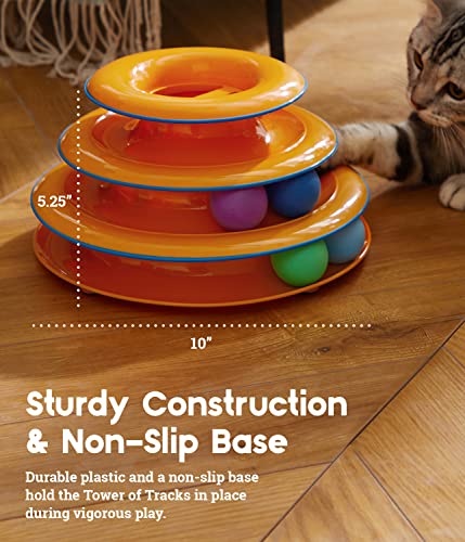 Catstages Tower of Tracks Interactive 3-Tier Cat Toy