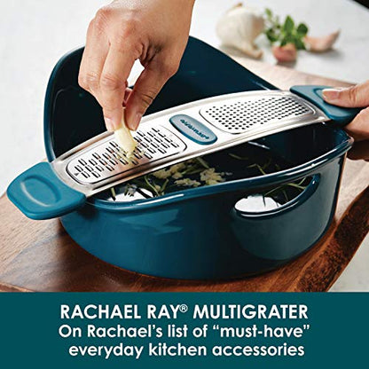 Rachael Ray Multi Stainless Steel Grater, Marine Blue, Small