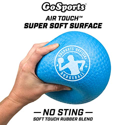 GoSports 7 Inch Inflatable No Sting Dodgeball 6 Pack Includes Ball Pump & Mesh Bag