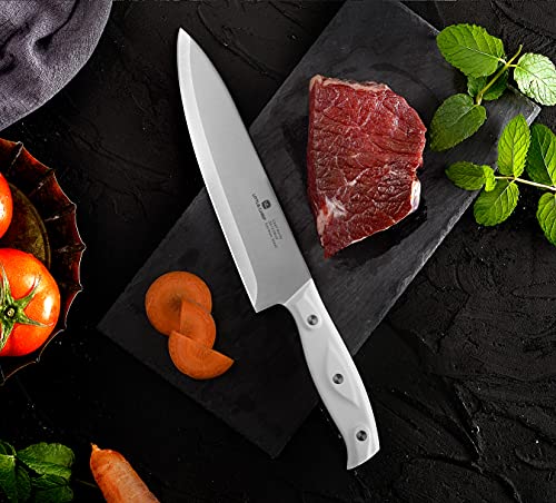 Chef Knife, Ultra Sharp Kitchen Knife, High Carbon Stainless Steel Chef knife set, 3-pc, 8 inch Chefs knife, 4.5 inch Utility Knife, 4 inch Paring Knife