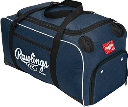 Rawlings Covert Player Duffle Bag, Navy Blue, 26" L x 13" W x 13" H