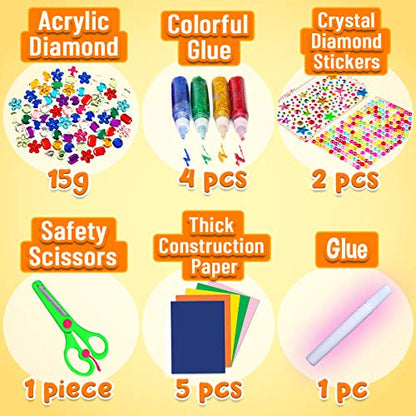 Goodyking Arts and Crafts Supplies for Kids - All in One Kids Crafts Toddler Activities Kids School Supplies Age 4 5 6 7 8 Years Old Craft Art Supply Kit Kindergarten Homeschool