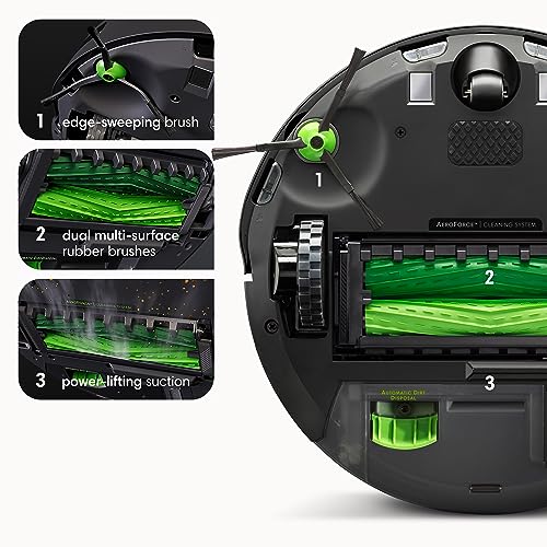 iRobot Roomba j9+ Self-Emptying Robot Vacuum – More Powerful Suction, Identifies and Avoids Obstacles Like pet Waste, Empties Itself for 60 Days, Best for Homes with Pets, Smart Mapping, Alexa