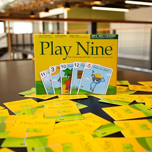 PLAY NINE - The Card Game for Families,Best Strategy Game For Couples, Fun Game Night Kids, Teens and Adults, The Perfect Golf Gift