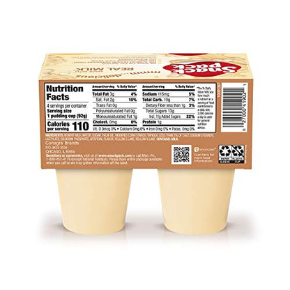 Snack Pack Tapioca Pudding, 4 Count Pudding Cups ( Pack of 1)