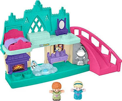 Fisher-Price Little People Toddler Playset Disney Frozen Arendelle Castle with Lights Sounds Anna & Elsa Figures for Ages 18+ Months (Amazon Exclusive)