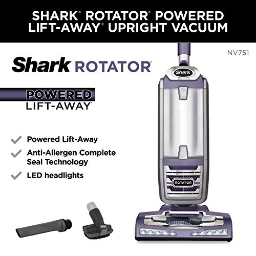 Shark Rotator Powered Lift-Away Upright Vacuum with Crevice Tool and Pet Multi-Tool with a Rose Gunmetal Finish