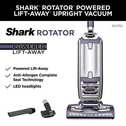 Shark Rotator Powered Lift-Away Upright Vacuum with Crevice Tool and Pet Multi-Tool with a Rose Gunmetal Finish