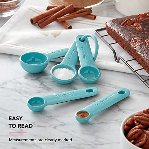 KitchenAid Measuring Spoons, Set Of 5, Aqua Sky