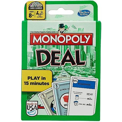 MONOPOLY Deal Card Game, Quick-Playing Card Game for 2-5 Players, Game for Families and Kids Ages 8 and Up (Amazon Exclusive)