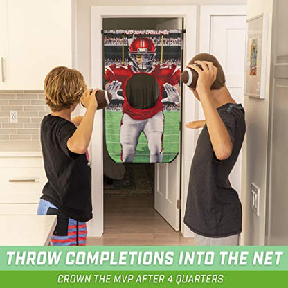 GoSports Football & Baseball Toss Games Available in Football Red Zone Challenge or Baseball Pro Pitch Challenge Choose Between Backyard Toss or Door Hang Targets