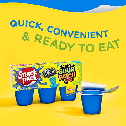 Snack Pack Sour Patch Kids Juicy Gels, Blue Raspberry, 3.25 oz 6 ct, 3.25 oz