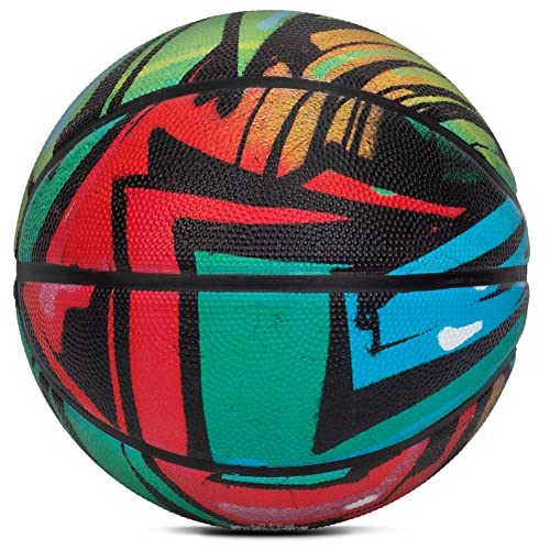 AND1 Chaos Basketball: Official Regulation Size 7 (29.5 inches) Rubber - Deep Channel Construction Streetball, Made for Indoor Outdoor Basketball Games