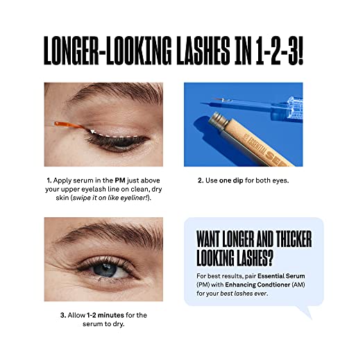 Babe Lash Essential Lash Serum - Fuller & Longer Looking Eyelashes, Lash Enhancing Serum, for Natural Lashes and Lash Extensions, 2mL, 3-month Supply