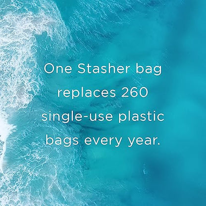 Stasher Reusable Silicone Storage Bag, Food Storage Container, Microwave and Dishwasher Safe, Leak-free, Bundle 4-Pack Small, Clear