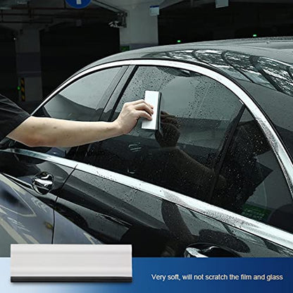 Ehdis 7 Pieces Vehicle Glass Protective Film Car Window Wrapping Tint Vinyl Installing Tool: Squeegees, Scrapers, Film Cutters