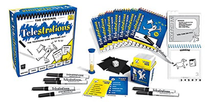 Telestrations Original 8-Player | Family Board Game | A Fun Game for Kids and Adults | Game Night Just Got Better | The Telephone Game Sketched Out | Ages 12+