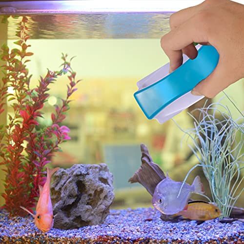 Neptonion Magnetic Aquarium Fish Tank Glass Algae scrapers Glass Cleaner Scrubber Clean Brush [Floating,Scratch-Free,Non-Slip,magnetizing]