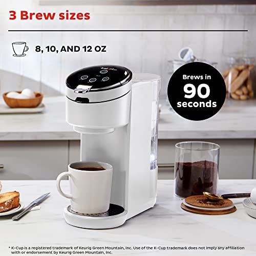 Instant Pot Solo Single Serve Coffee Maker,From the Makers of Instant Pot,K-Cup Pod Compatible Coffee Brewer,Includes Reusable Coffee Pod&Bold Setting,Brew 8 to 12oz.,40oz. Water Reservoir,White