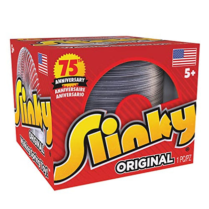 The Original Slinky Walking Spring Toy, Basket Stuffers, Metal Slinky, Fidget Toys, Party Favors and Gifts, Kids Toys for Ages 5 Up, Small Gifts by Just Play