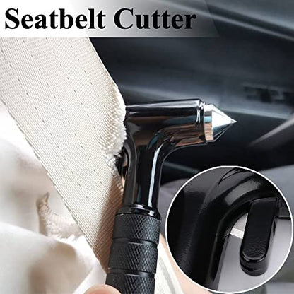 SINSEN Automotive Escape Tool, Window Breaker Seatbelt Cutter, Car Flashlight Safety Hammer, Emergency Kit Self Defense Accessories, Multifunction 4-in-1 Auto Tactical Gear, Rechargeable Powered Led