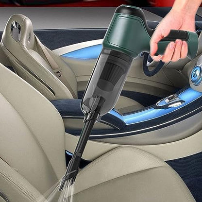 3-in-1 Vacuum Cleaner, Handheld Vacuum Cordless with 6000Pa Strong Suction, Car Portable Vacuum Cordless Wet and Dry Cleaning, 120W High Power Small Rechargeable Hand Vacuum Cleaner for Car, Home