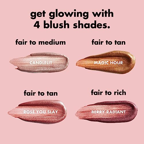 e.l.f. Halo Glow Blush Beauty Wand, Liquid Blush Wand For Radiant, Flushed Cheeks, Infused With Squalane, Vegan & Cruelty-free, Rosé You Slay