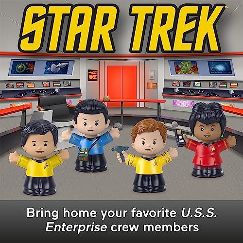 Little People Collector Star Trek Special Edition Set for Adults & Fans in a Display Gift Package, 4 Characters