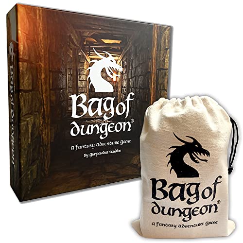 Bag of Dungeon - DARE YOU ENTER THE DRAGON'S LAIR? - A family fantasy adventure board game for 1-4 players ages 7 and up