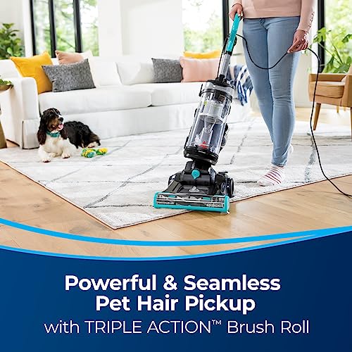 BISSELL CleanView Swivel Pet Reach Full-Size Vacuum Cleaner, with Quick Release Wand, & Swivel Steering, 3198A, Color May Vary