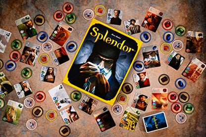 Splendor Board Game (Base Game) - Strategy Game for Kids and Adults, Fun Family Game Night Entertainment, Ages 10+, 2-4 Players, 30-Minute Playtime, Made by Space Cowboys