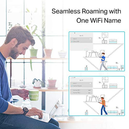 TP-Link Deco Mesh WiFi System (Deco S4) – Up to 5,500 Sq.ft. Coverage, Replaces WiFi Router and Extender, Gigabit Ports, Works with Alexa, 3-pack