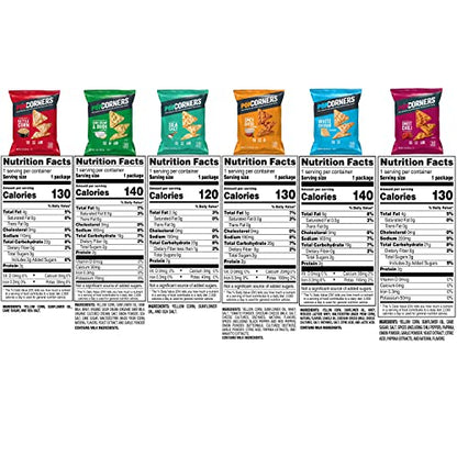 PopCorners Popped Corn Snacks, 6 Flavor Variety Pack, 1oz Bags (20 Pack)