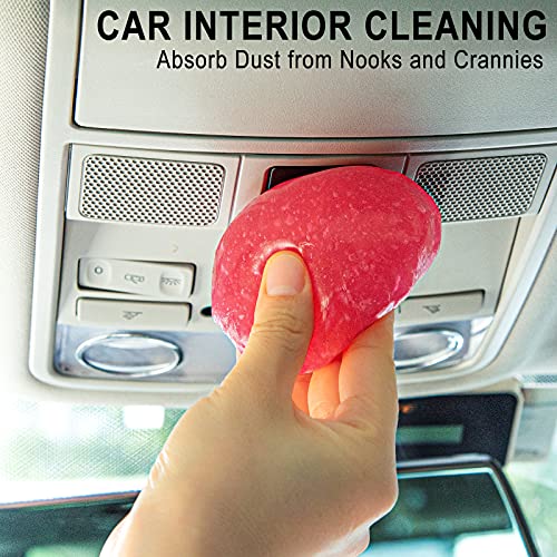 TICARVE Car Cleaning Gel Detailing Putty Car Putty Auto Detailing Tools Car Interior Cleaner Cleaning Slime Car Accessories Keyboard Cleaner Rose/NT WT: 5.6 oz (160 gr)