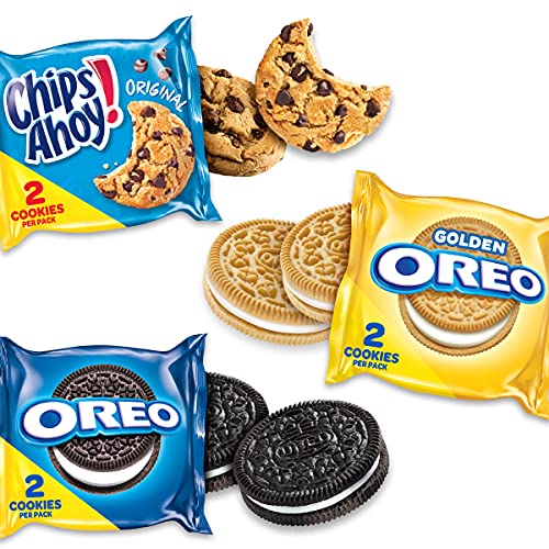 Nabisco Sweet Treats Cookie Variety Pack OREO, OREO Golden & CHIPS AHOY!, 30 Snack Packs (2 Cookies Per Pack)